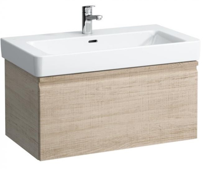 Vanity unit, 1 drawer, matches washbasin 813965- BRIGHT OAK