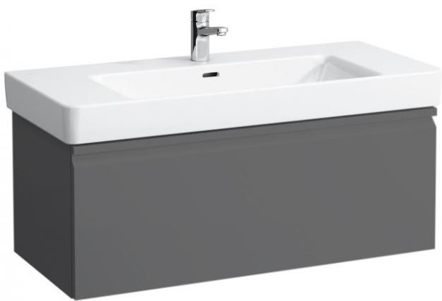 Vanity unit, 1 drawer, matches washbasin 813966 - GRAPHITE