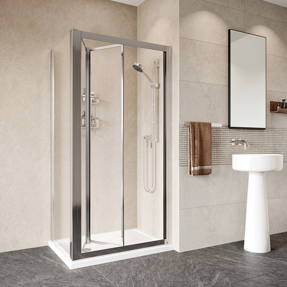 Haven Framed Bi-Fold Door Shower Enclosure 700mm