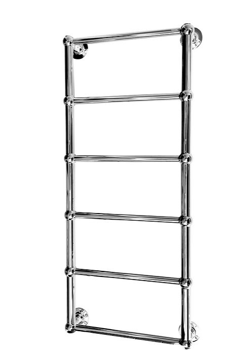 Radox Edwardian 1140mm x 480mm Wall Mounted Heated Towel Rail in Chrome Output (BTU) 571
