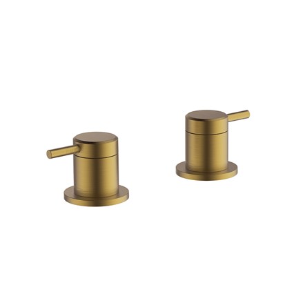 Hoxton Panel Valves- Brushed Brass