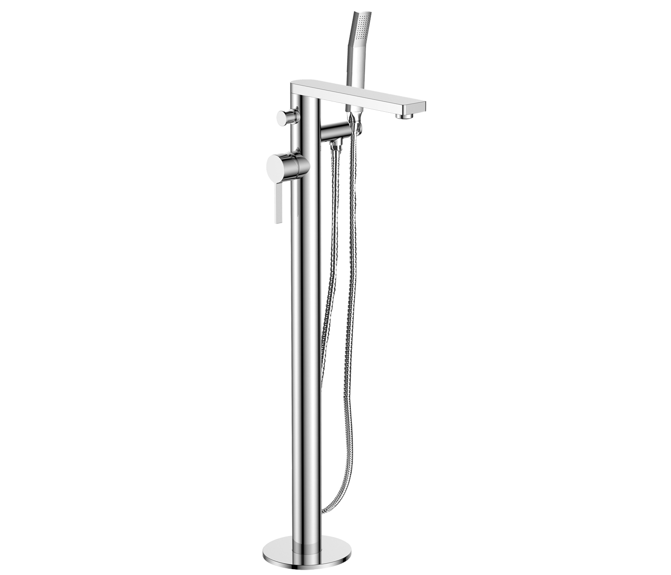 Hugo floor mounted bath shower mixer with kit, HP 1