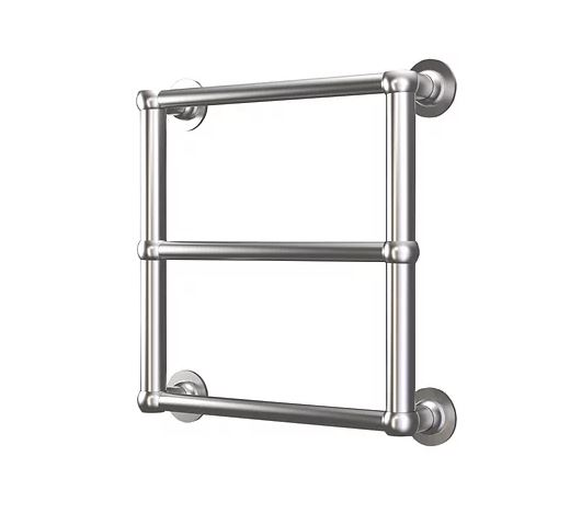 Radox Edwardian 480mm x 480mm Wall Mounted Heated Towel Rail in Chrome Output (BTU) 317