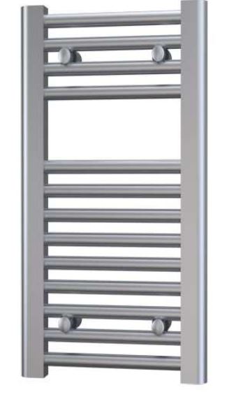 Radox Premier Flat 600mm x 300mm Heated Towel Rail in Chrome Output (BTU) 630