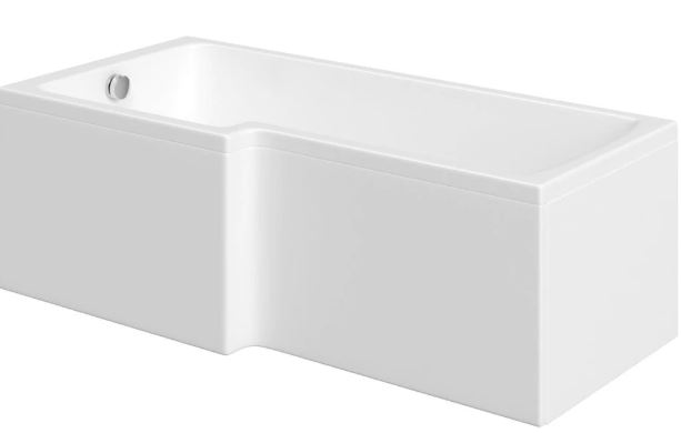 Solarna L Shaped Shower Bath Front Panel 1500mm