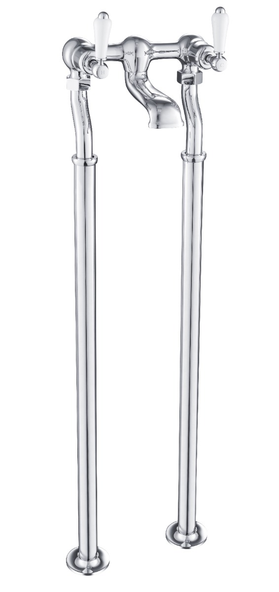 Grosvenor Lever Floor Standing Bath Filler