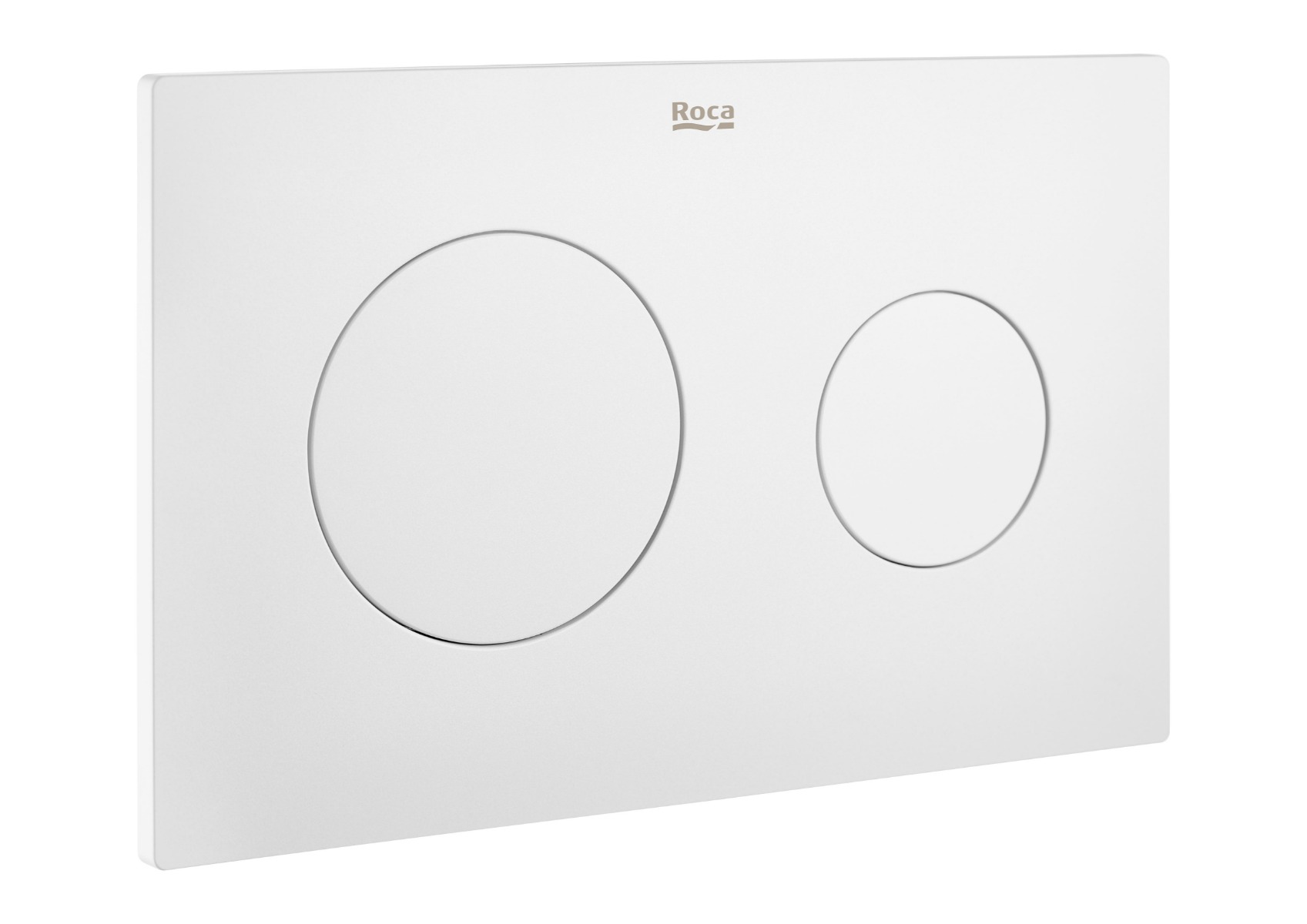 PL10 DUAL Dual flush operating plate for concealed cistern with matt white