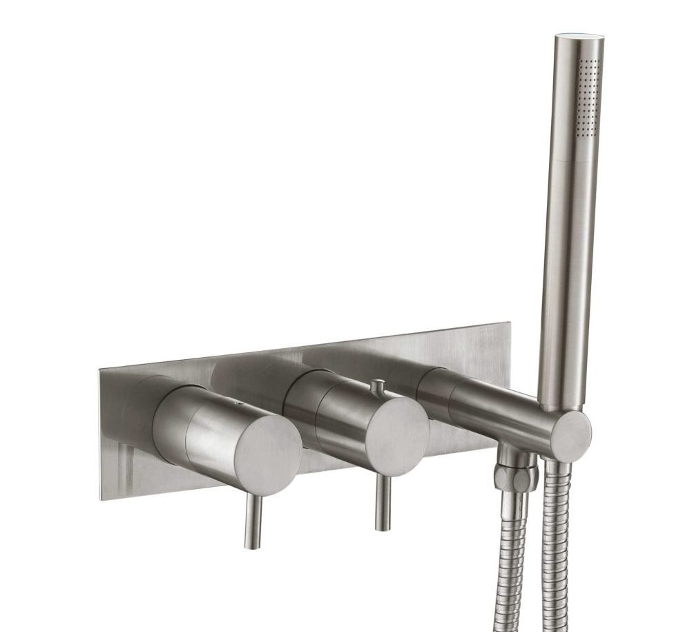 Inox Wall Mounted Bath Shower Mixer