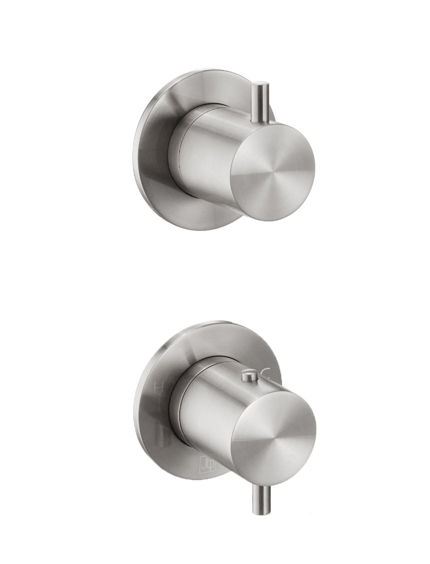 JTP - INOX Modular Thermostatic Concealed 2 Outlet Shower Valve