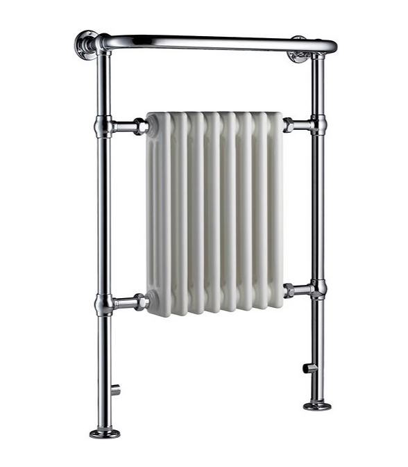 Radox Taurus Columbine 965mm x 665mm Heated Towel Rail in White & Chrome Output (BTU) 2288