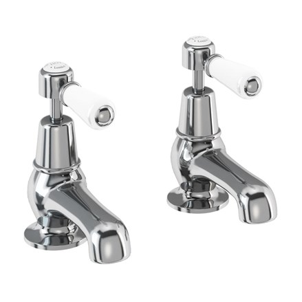 Kensington Basin Tap 3"KE1-Quarter turn with White accent