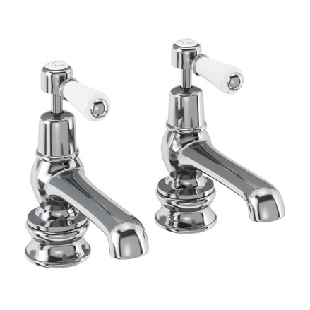 Kensington Regent Basin Tap 5"KER2-Quarter turn with White accent