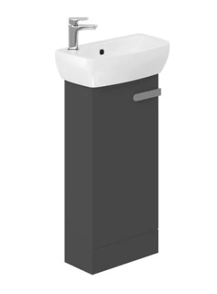 MyHome Cloakroom Basin and 360mm Floorstanding Unit-Slate
