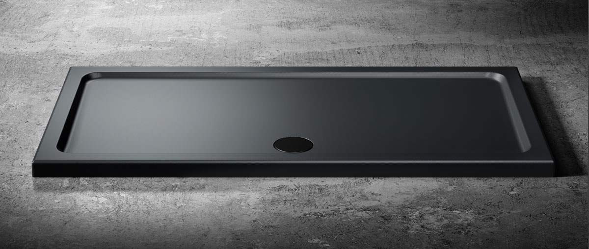 KStone 1500 x 900mmRectangle Shower Tray(Grey)