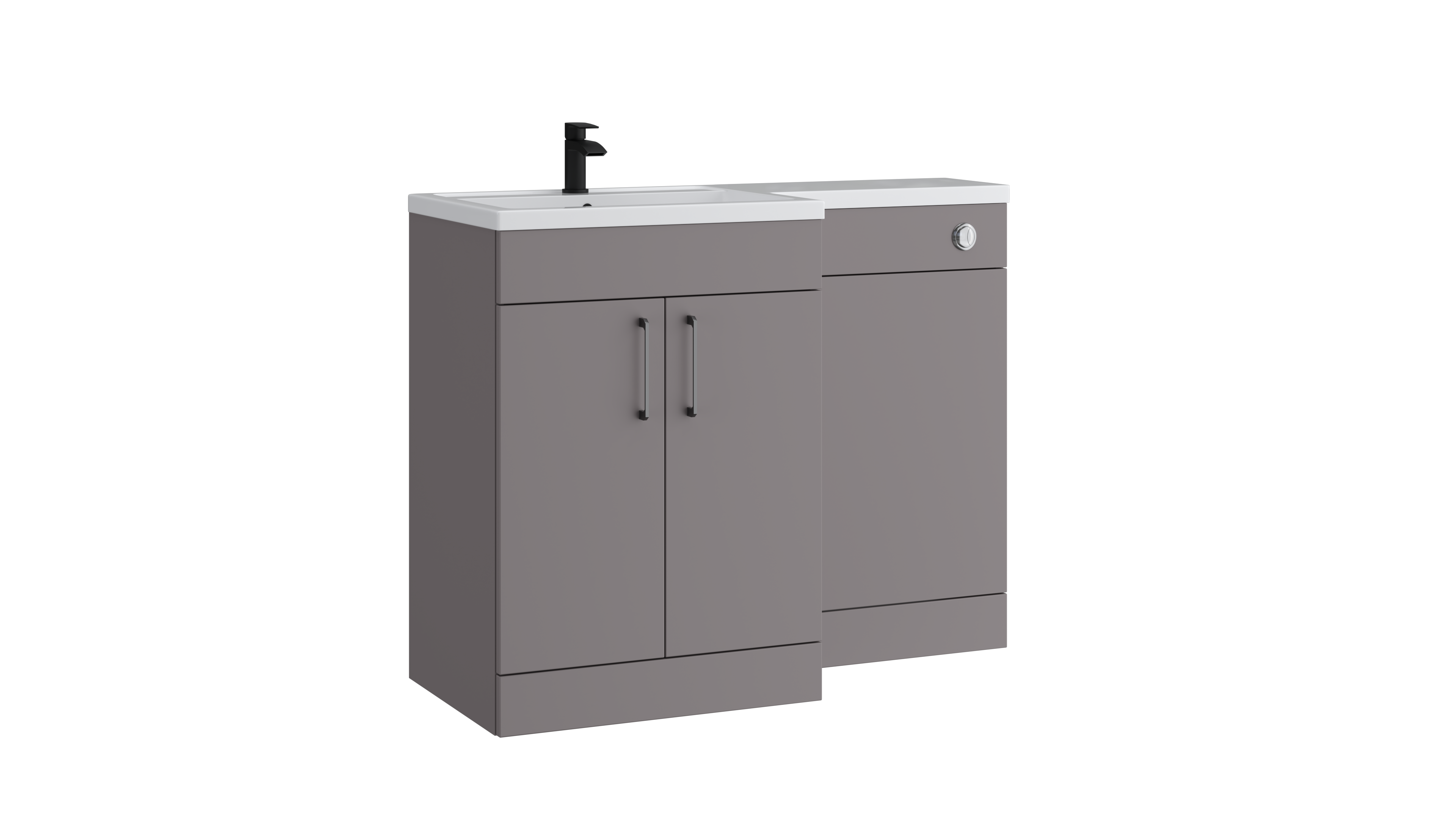 Dove L-Shape Door Unit Slate Grey