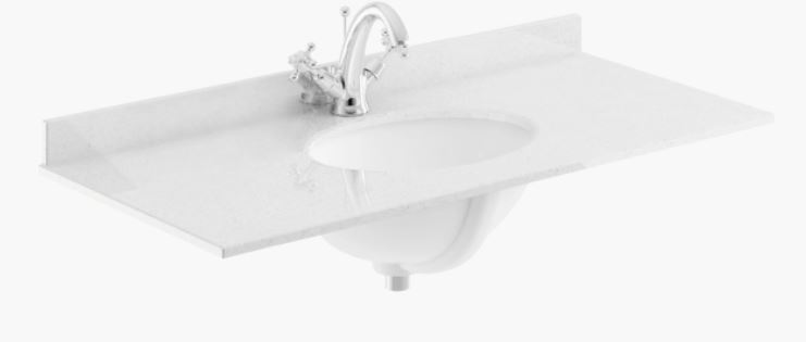 BAYC246 1000MM Marble Single Bowl 1 Tap Hole 