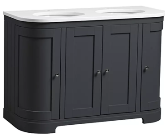 LANSDOWN 1200 CURVED UNDERSLUNG UNIT - MATT DARK GREY