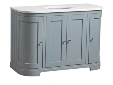LANSDOWN 1200 CURVED UNDERSLUNG UNIT - MINERAL BLUE