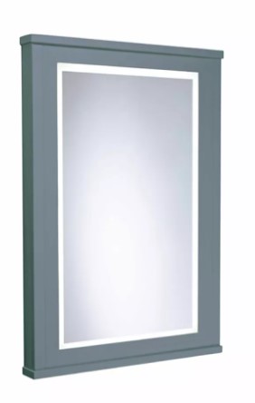 LANSDOWN 600 FRAMED ILLUMINATED MIRROR - MINERAL BLUE