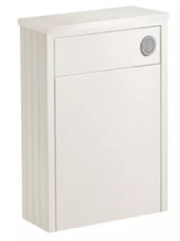 BACK TO WALL WC UNIT & WORKTOP - LINEN WHITE