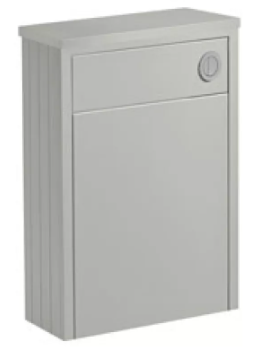 BACK TO WALL WC UNIT & WORKTOP - PEBBLE GREY