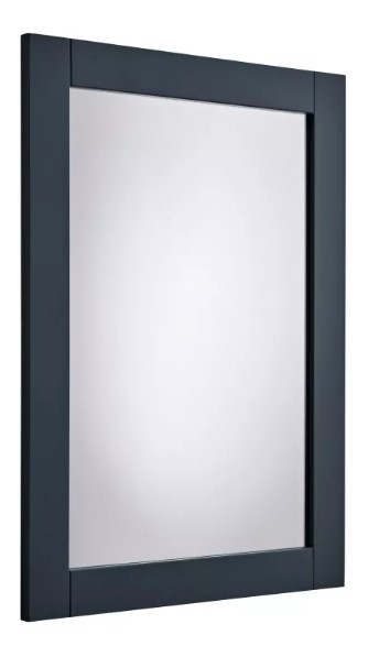 TRADITIONAL FRAMED MIRROR - MATT DARK GREY