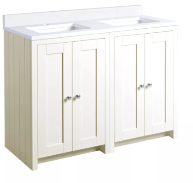 LANSDOWN 1200 UNDERSLUNG UNIT -LINEN WHITE