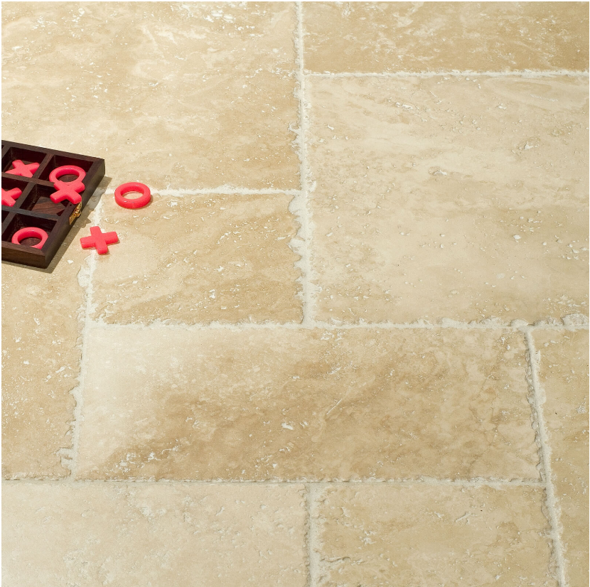 Lydia Classico Brushed & Chiselled Edge 406x610x12mm- Price per m2