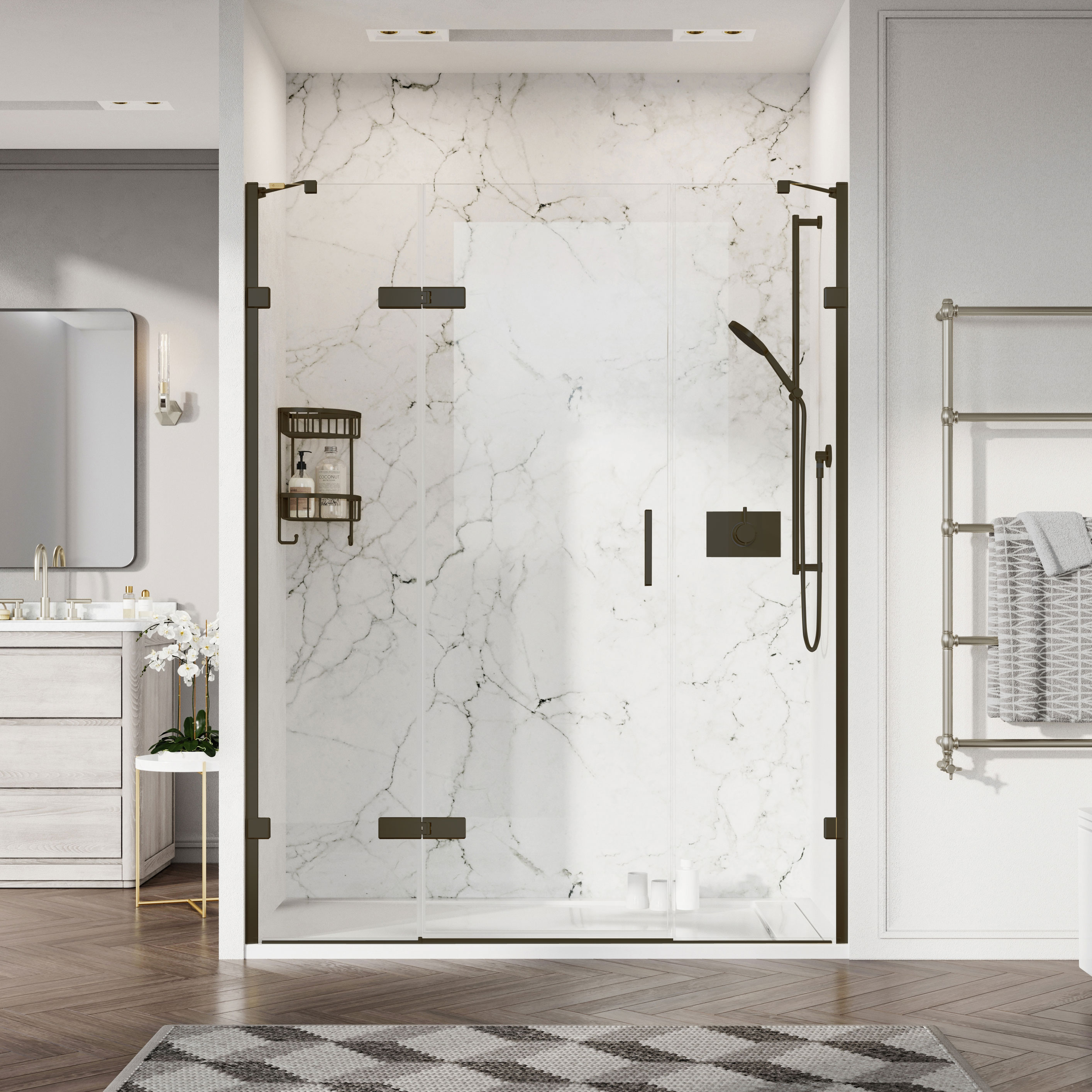Liberty Hinged Door with Two In-Line Panels