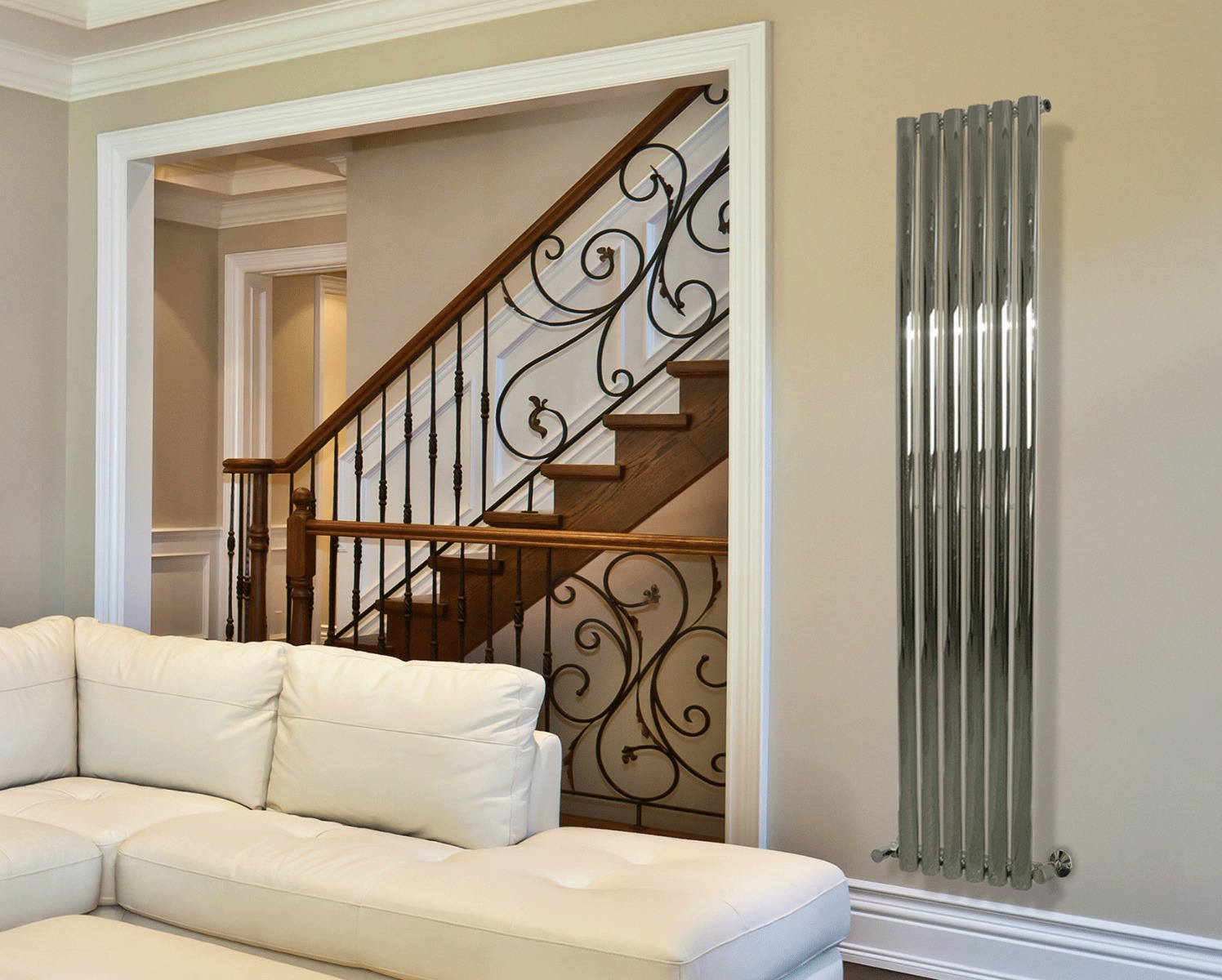 Designer Radiators Lure Single Heating Only - White 1800x352