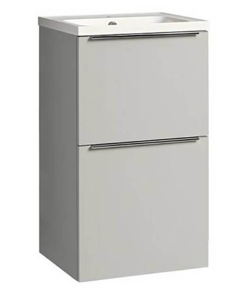 Cadence 500 Floor Mounted Unit & Basin Gloss Light Grey