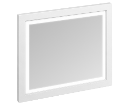 Framed 900 Mirror with LED Illumination Matt White
