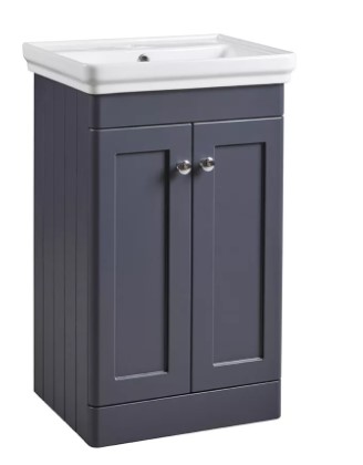 Marston 500 Floor Mounted Unit & Basin - Matt Dark Grey