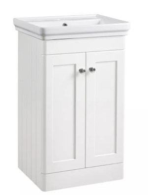 Marston 500 Floor Mounted Unit & Basin - Paper White