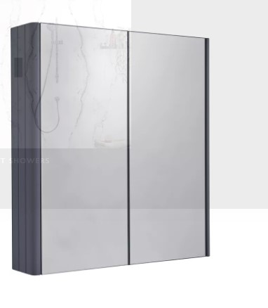 MARSTON 600 DOUBLE DOOR CABINET - MATT DARK GREY
