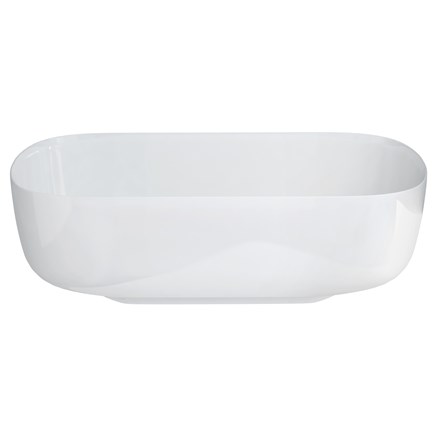 Uno ClearStone Freestanding Bath 1550 x 725mm - White