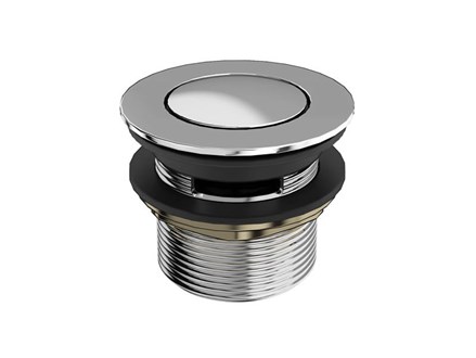  Click clack bath waste (slotted) with chrome cover