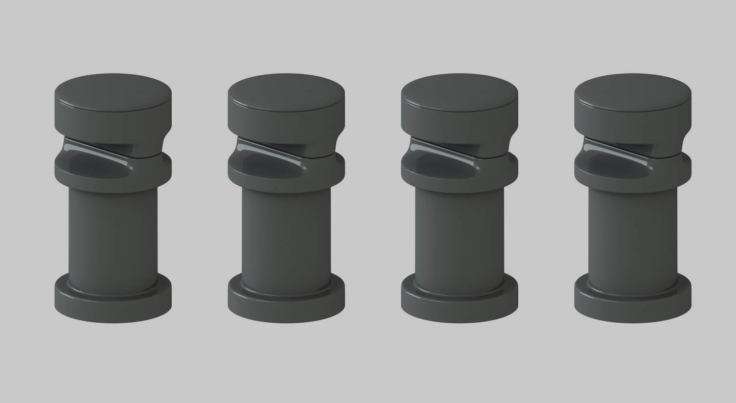 Horizontal Radiator Brackets Anthracite (Only Princia & Regalia Double)