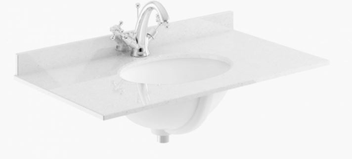 800MM MARBLE SINGLE BOWL 1 TAP HOLE