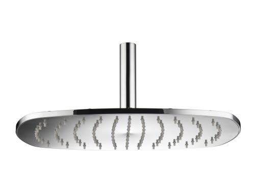 Aqualisa - 320mm x 230mm Thin Oval Metal Head