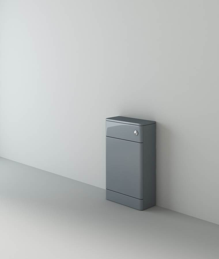 Orion 500×200*800mm Round Edge Wc unit Light grey