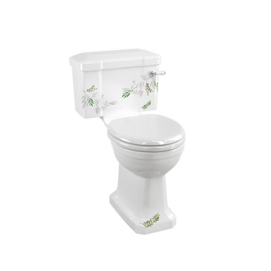 Bespoke Spring Forest Standard Close Coupled WC with 520 Lever Cistern