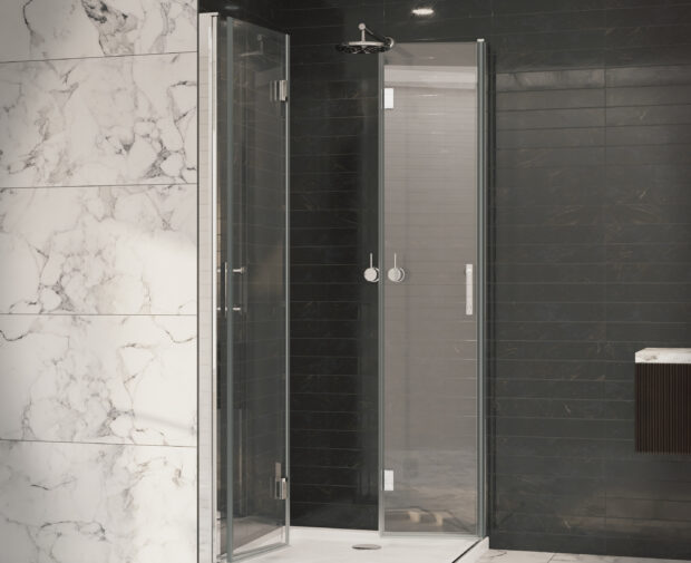 Premier 8 Double Bi-Fold Door 760 X 2000mm Chrome