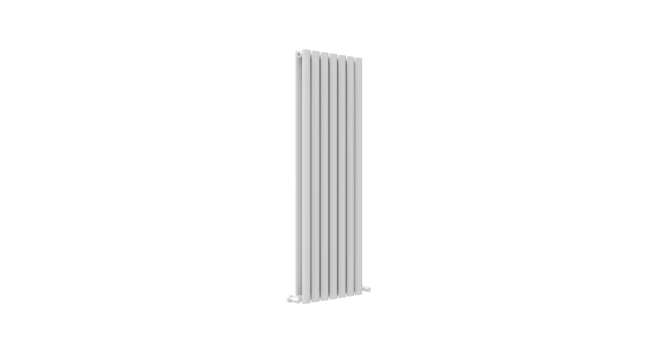 JTP - PRIMO WHITE OVAL DOUBLE ROOM RADIATOR VERTICAL 1600X420