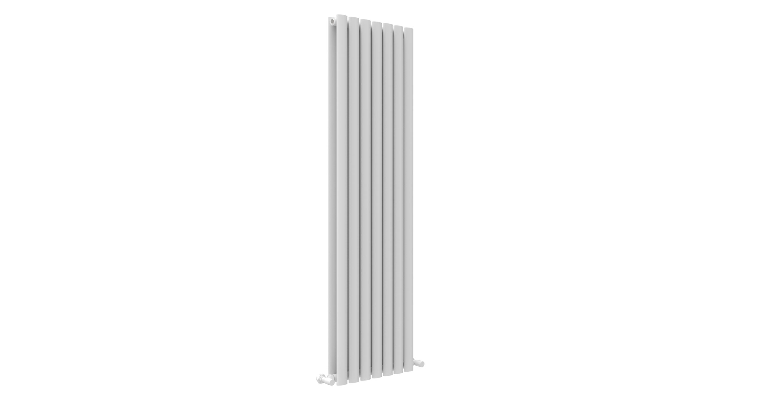 JTP - PRIMO WHITE OVAL DOUBLE ROOM RADIATOR VERTICAL 1800X420