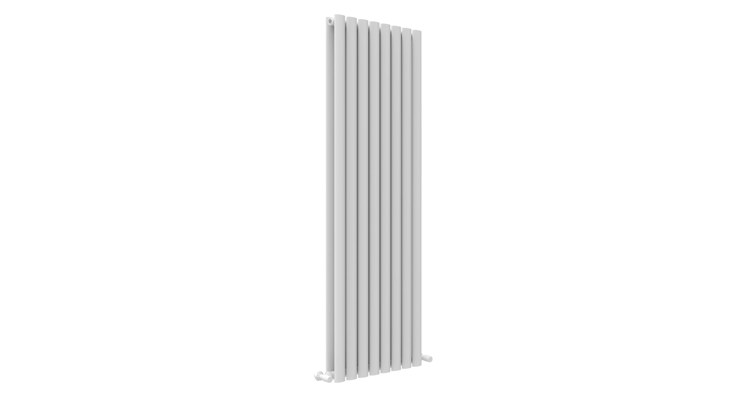 JTP - PRIMO WHITE OVAL DOUBLE ROOM RADIATOR VERTICAL 1800X480