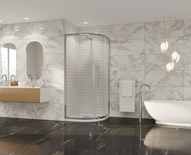 Premier 8 Quadrant Door 800 X 800mm Chrome