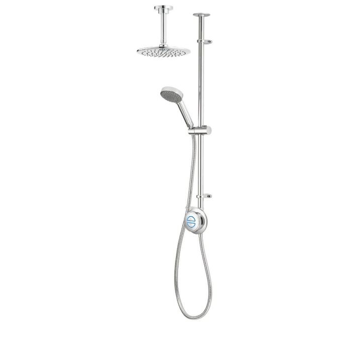 Quartz Classic Smart Digital Shower Exposed with Adjustable and Fixed Ceiling Head (HP/Combi)