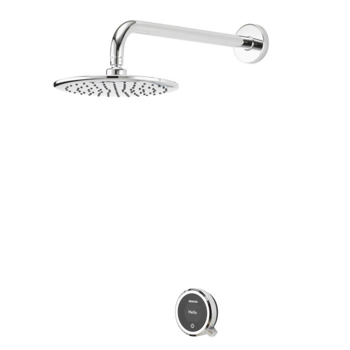 Quartz Touch Smart Digital Shower Concealed with Fixed Wall Head (Gravity Pumped)