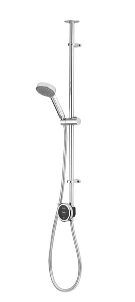 SmartShelf Quartz Touch Smart Digital Shower Exposed with Adjustable Head (Gravity Pumped)